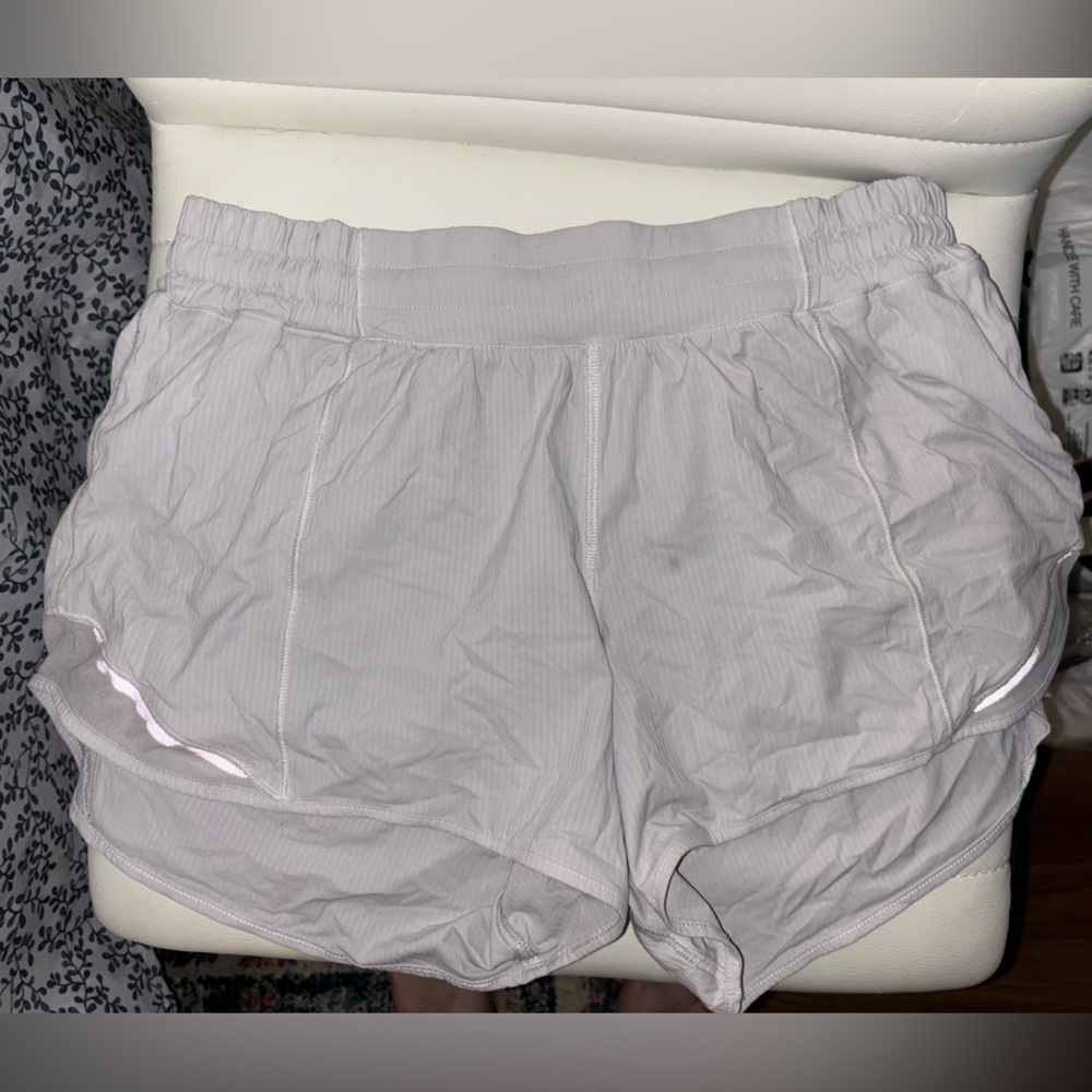 White hotty hot lululemon shorts
